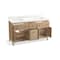 Kohler 60 in. Bathroom Vanity Cabinet With Sinks And Quartz Top in White Oak 35022-SWK - alternate 3